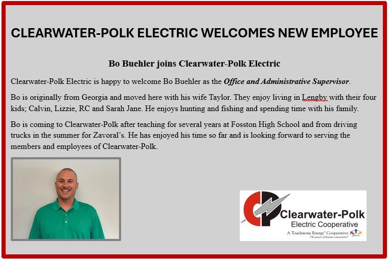 Clearwater-Polk Electric Welcomes New Employee-June 2026
